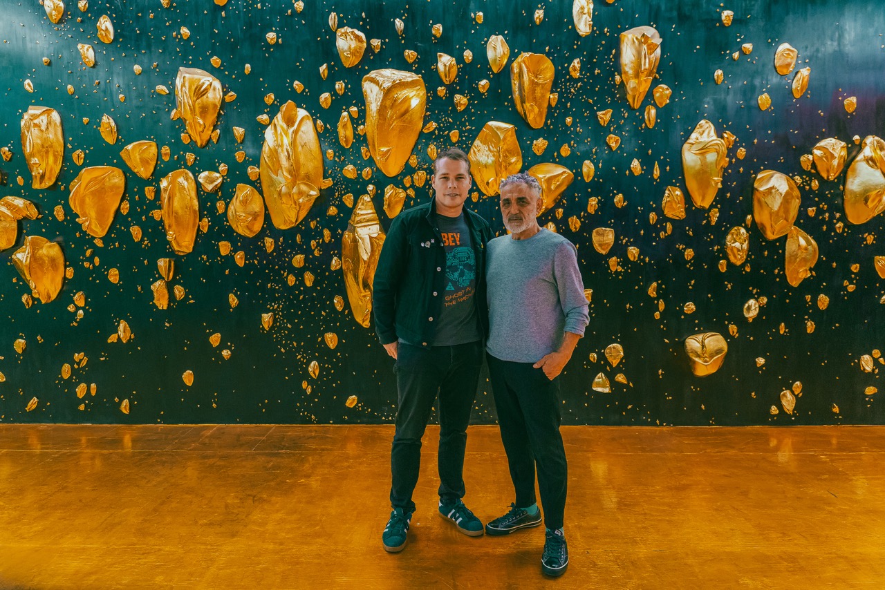 Detail of golden faces